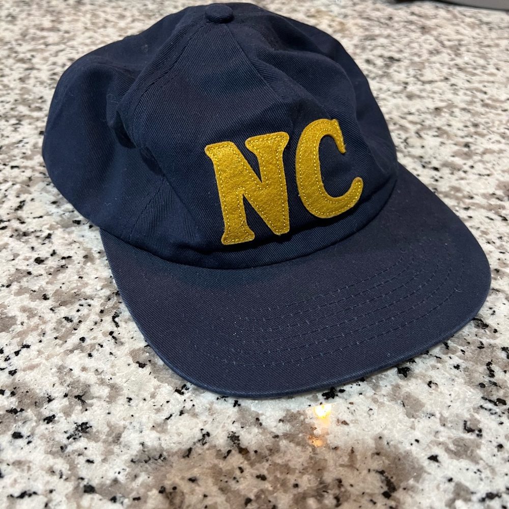 Navy Blue Cap with Gold Embroidery
